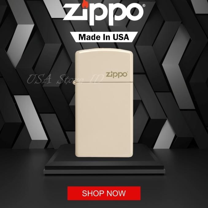 Baru Korek Api Zippo Slim Flat Sand ZL 49528ZL Original Made In USA