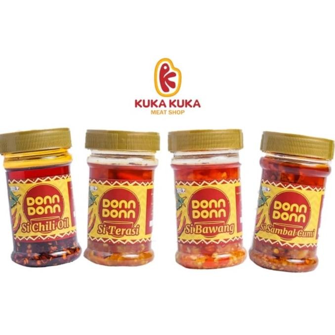 

DON DON-SAMBEL CHILI OIL /SAMBAL BAWANG / TERASI / CUMI - HALAL 100 ML ORIGINAL