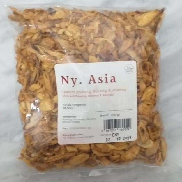

BAWANG GORENG SUMENEP NY. ASIA 120 GRAM ORIGINAL