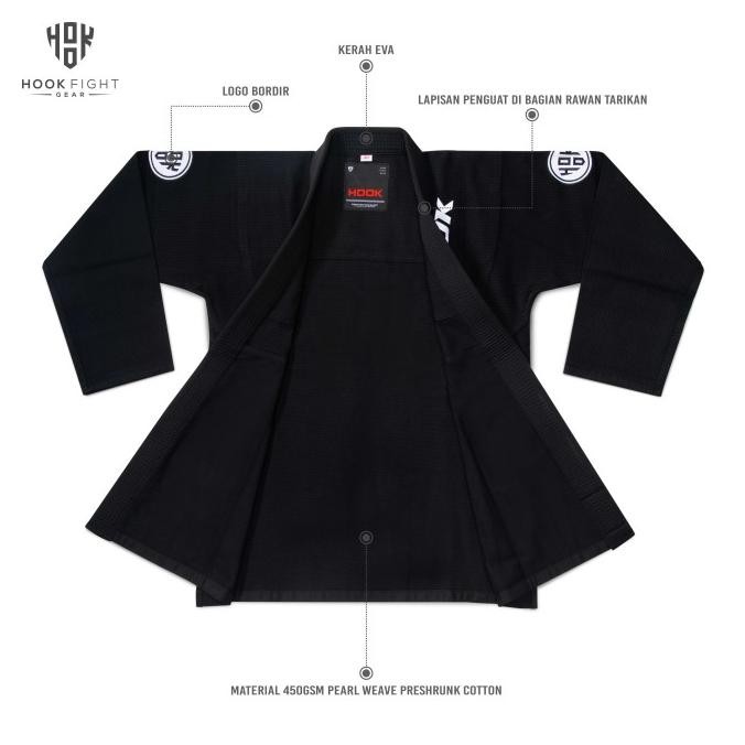 Sale Bjj Gi Hook Baju Jiujitsu Seragam Jujitsu GH011