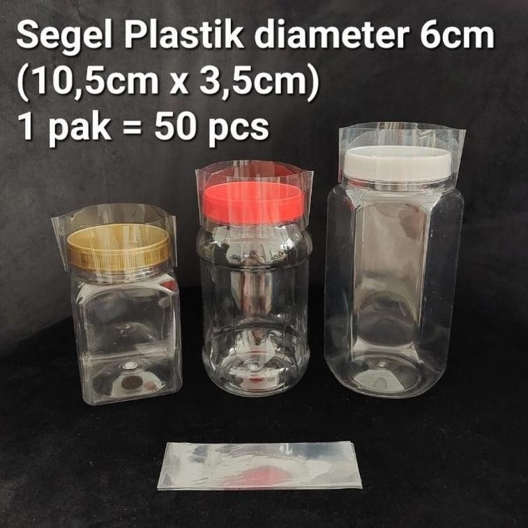 Bisa COD Segel Plastik Shrink Tutup Toples diameter 6cm (10,5cm x 3,5cm) Toples Prime Hexa Bawang Ko