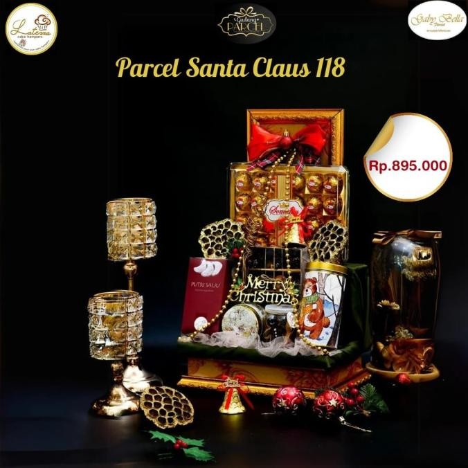 

Santa Claus 118 Parcel Cookies Hadiah Natal Cookies Natal Kado Natal