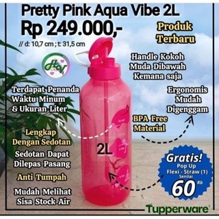 MURAH YOO !!! BOTOL MINUM 2L ORIGINAL TUPPERWARE