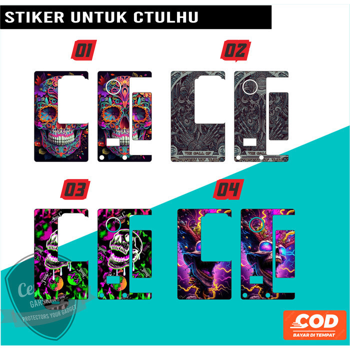 

Terlaris Inner Ctulucutuluctulhucthulusotong 01 Garskin Stiker Custom Case Laminasi Tebal COD
