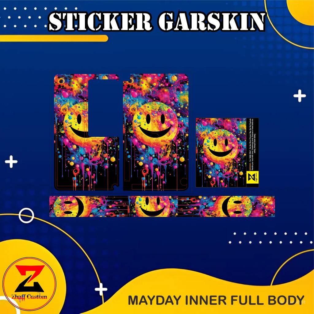 

Terlaris Acces Stiker Mayday Inner Anti Luntur Garskin Custom Case Laminasi Tebal COD