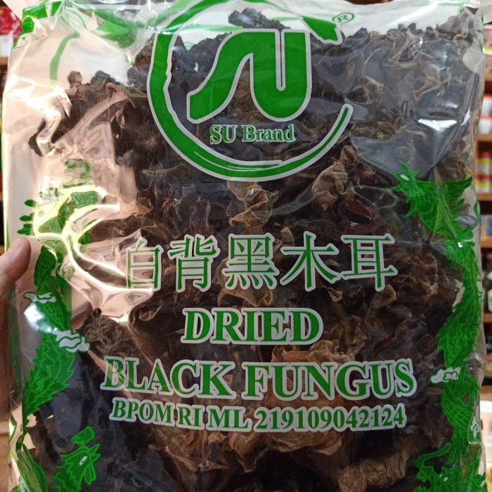 

Su Brand Jamur Kuping Hitam/ Jamur Lember Kering Hitam/ Bokji Hitam Grade A 1Kg