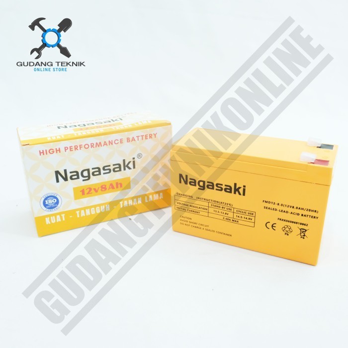 Aki Sprayer Hama / Baterai Sprayer Hama Elektrik 12 Volt 8Ah Nagasaki Kepuasan Terjamin