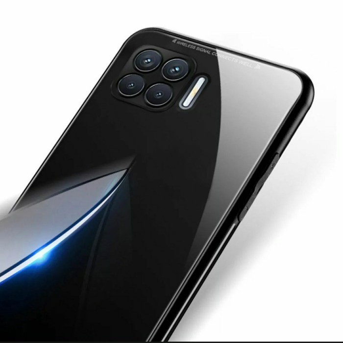 Casing Oppo Reno 4f Reno4 F Hard Soft Case Glass Mirror Slim Cover