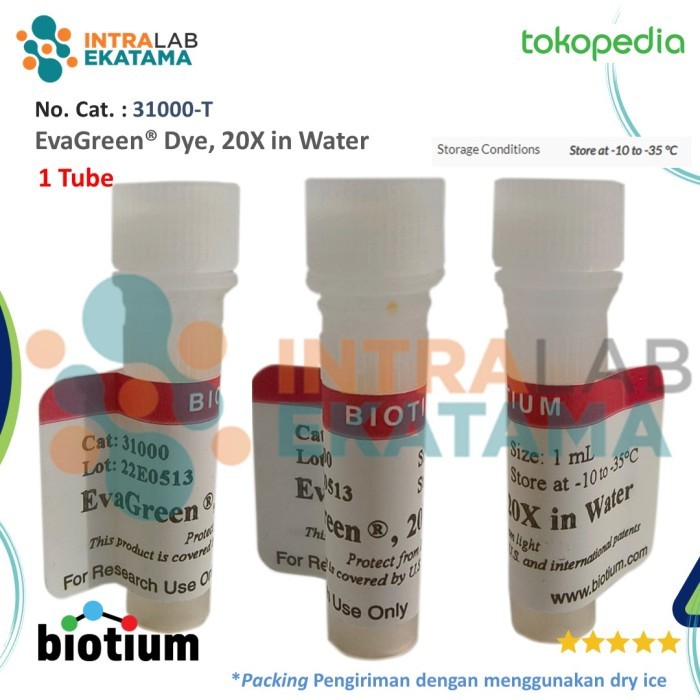 

EvaGreen Dye, 20X in Water, 1 Tube, (31000-T), Biotium