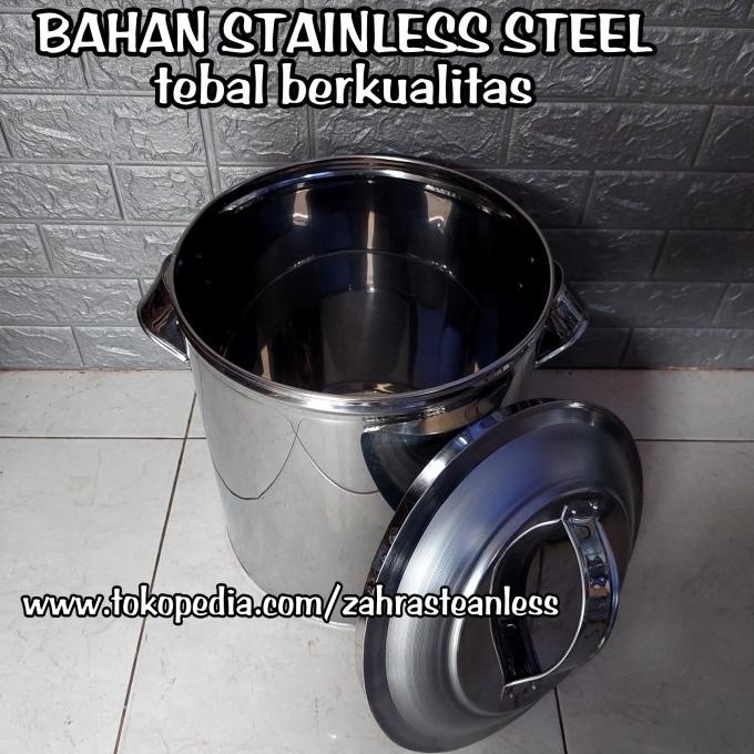 

New Dandang Bakso Stainless 30Cm / Tong Air / Dandang Bubur / Dandang Soto