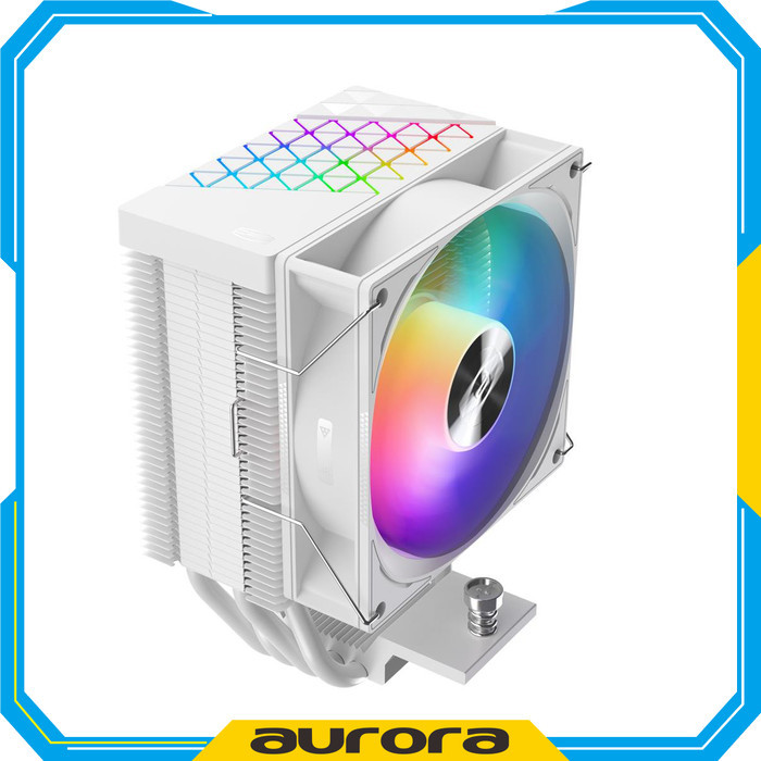 PCCOOLER R400 ARGB White HSF Intel AMD Kipas RGB PC CPU Fan Air Cooler
