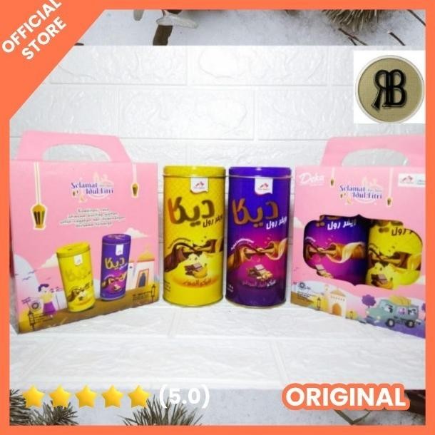 

dvc-78 Deka Wafer roll edisi lebaran 2Kaleng X 87.5gr Paket Parsel - Hampers idul fitri 2025 Terlaris