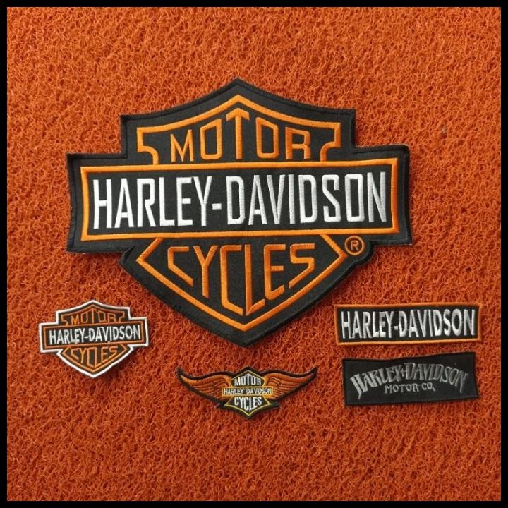 

Terlaris Backpatch Bordir Harley Davidson Satu Set Premium Good Quality