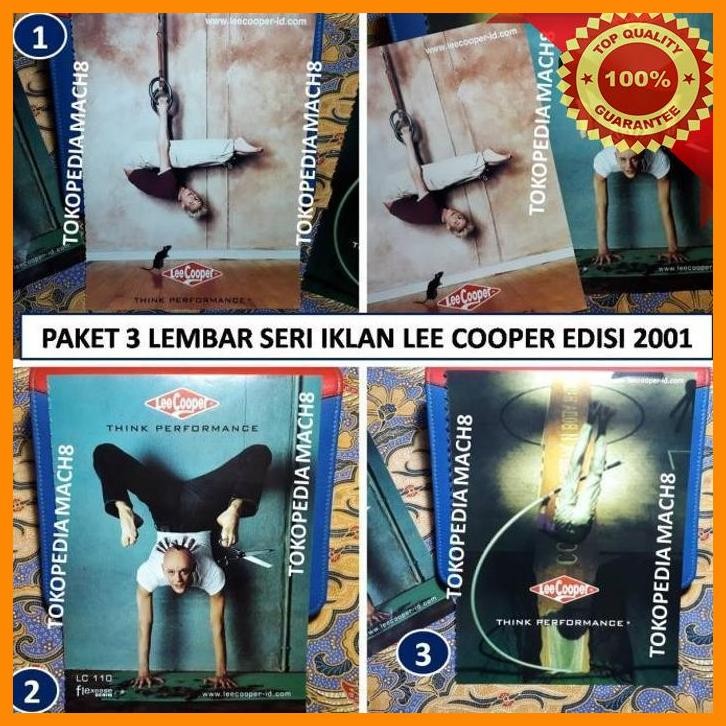 

[MAC] COLLECTOR EDITION - PAKET 3 LEMBAR SERI IKLAN LEE COOPER EDISI 2001