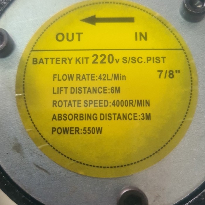 Terbatas Pompa Transfer Oil/Solar 220Volt