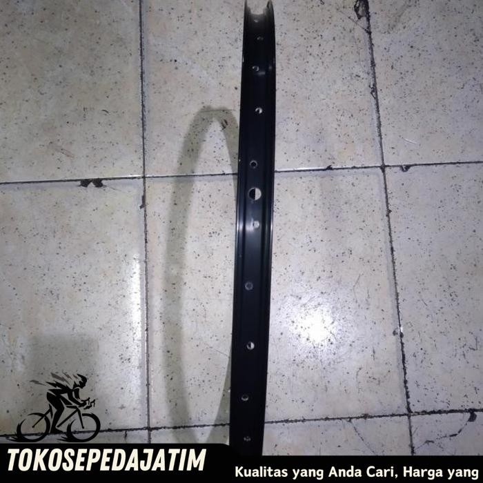 VELG RIMS 24 INCH MURNI GENIO ALLOY HITAM 36H 36HOLE SEPEDA MTB MINI TERBAIK