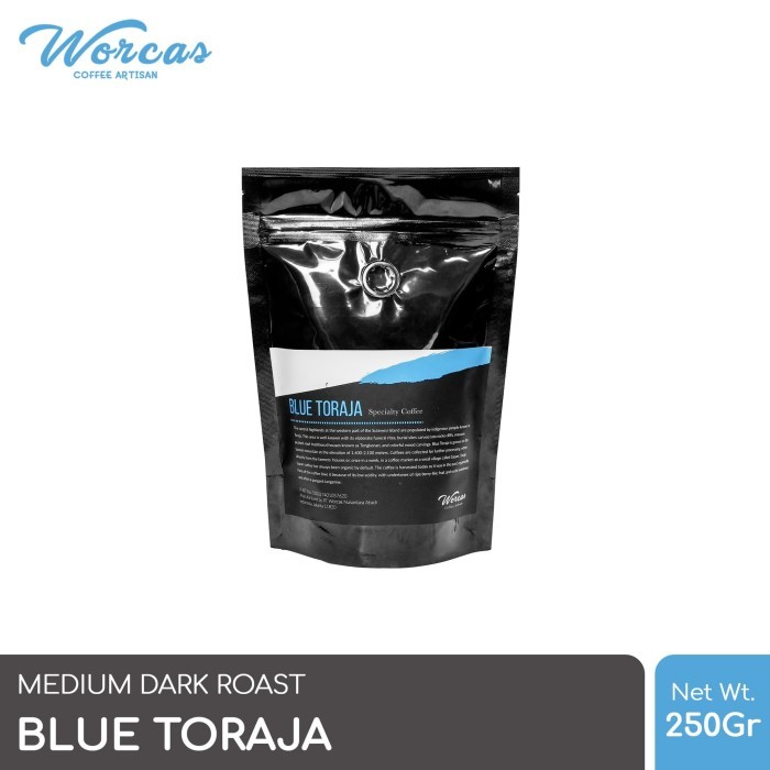 

Worcas Arabica Coffee Blue Toraja 250 Gram Medium Dark Roast