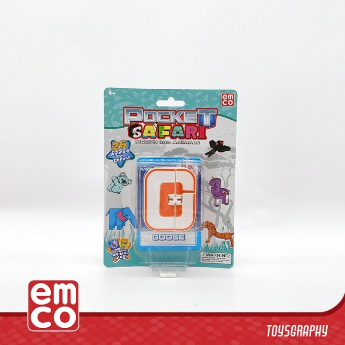 Emco Pocket Safari Goose Letter G Morphers Transformers Robot Animal