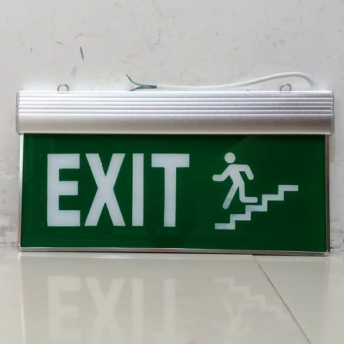 lampu exit LED 3 Watt , orang turun tangga