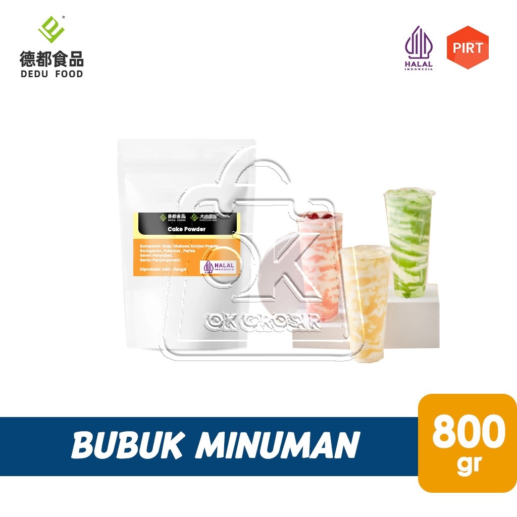 

Cake Powder Foam DeduFood Topping Minuman Rasa Kue (Pouch 800g)