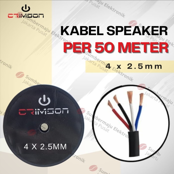 Kabel Speaker Crimson 4 X 2.5 Mm Original Crimson 4X2.5 Mm 50 Meter