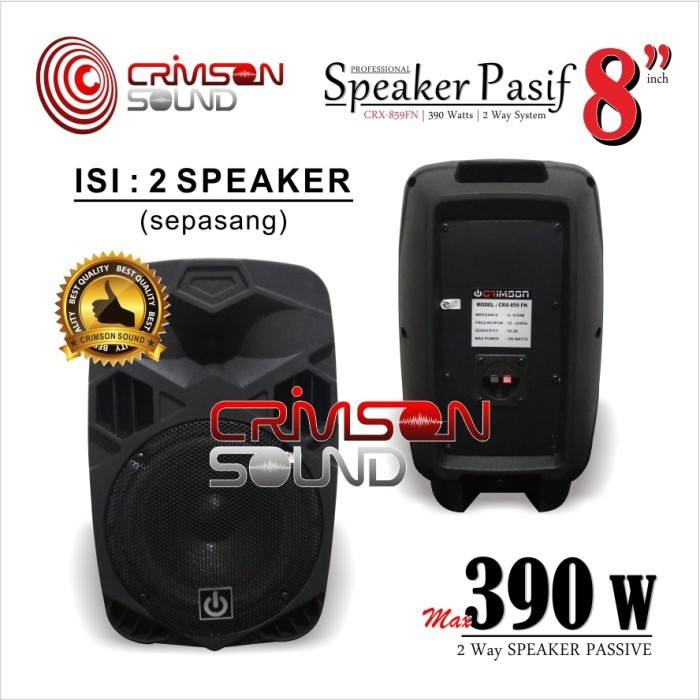Speaker Pasif Crimson 8 Inch Crx-859Fn