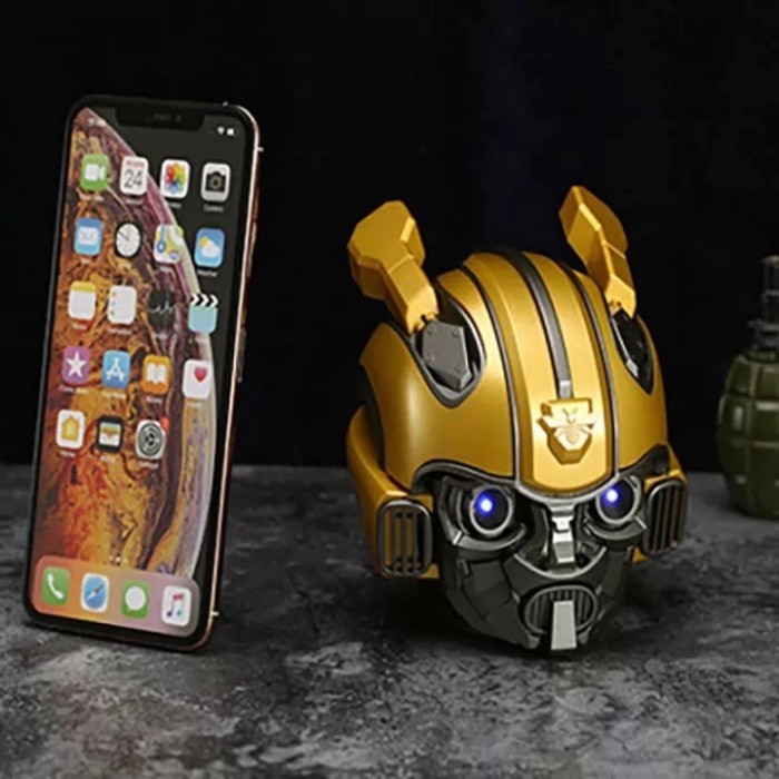 Speaker Bluetooth Bumblebee Head Wireless Portable Transformer Robot