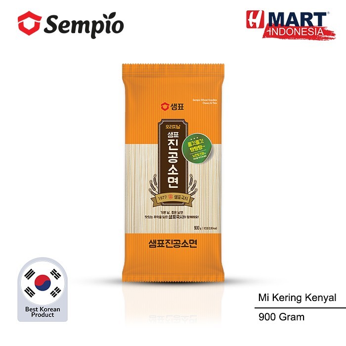 

Sempio Wheat Noodles Chewy & Thin - Mie Kering Kenyal Asli Korea 900G