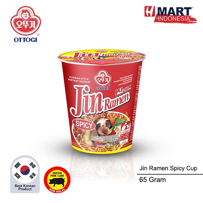 

Ottogi Jin Ramen Spicy Cup 65G