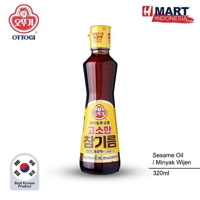 

Ottogi Sesame Oil - Minyak Wijen Dengan 100% Wijen Asli Korea 320Ml