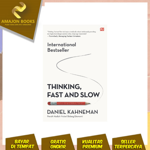Buku Thinking, Fast And Slow By Daniel Kahneman Indonesia