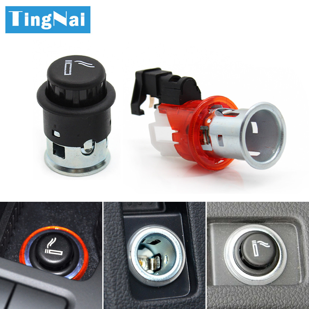 New Car Cigarette Lighter For VW Golf 4 5 6 MK6 Passat B5 B6 Polo Tiguan Touran Jetta Caddy Santana 