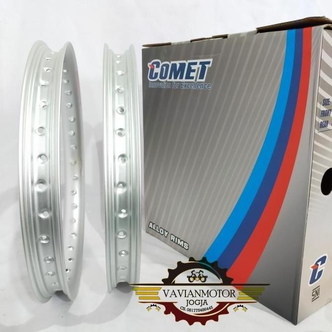 Promo Velg Pelek Veleg Peleg Comet 140 Ring 17 Set Silver U Shape