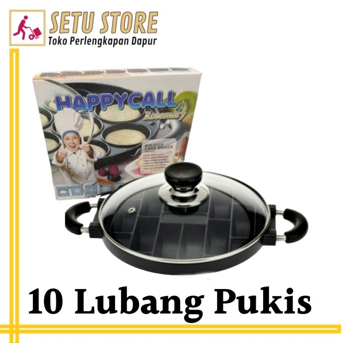 

TERMURAH CETAKAN KUE PUKIS 10 LUBANG PANCONG HAPPY CALL LOYANG KUE CAKE PAN