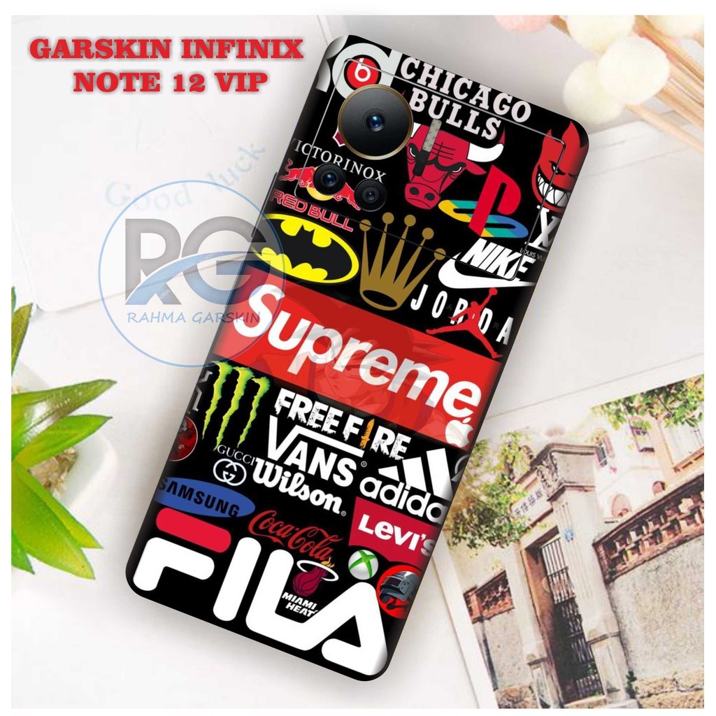 

Terlaris Infinix Note 12 VIP Garskin Stiker Custom Case Laminasi Tebal COD