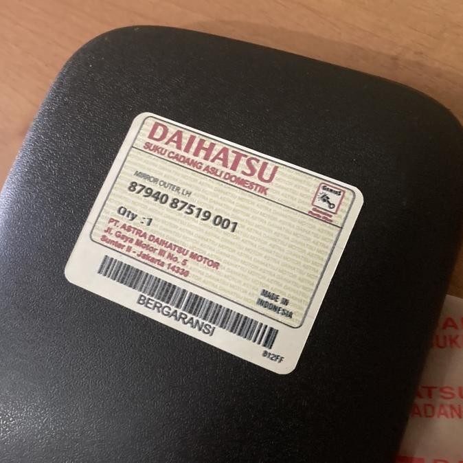 Kaca Spion Pintu Kiri LH Zebra S88 S89 Espass S91 DAIHATSU ORI ASTRA