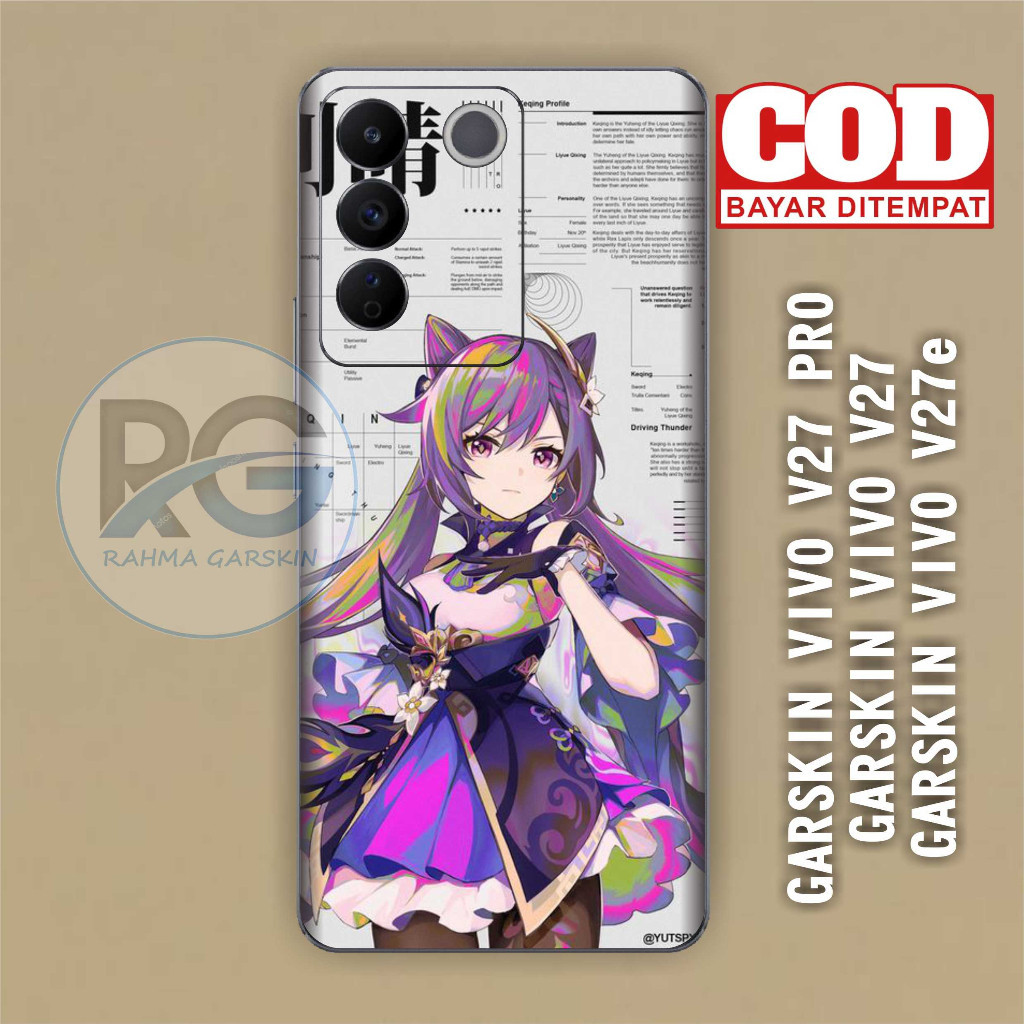 

Terlaris Vivo V27 Garskin Stiker Custom Case Laminasi Tebal COD