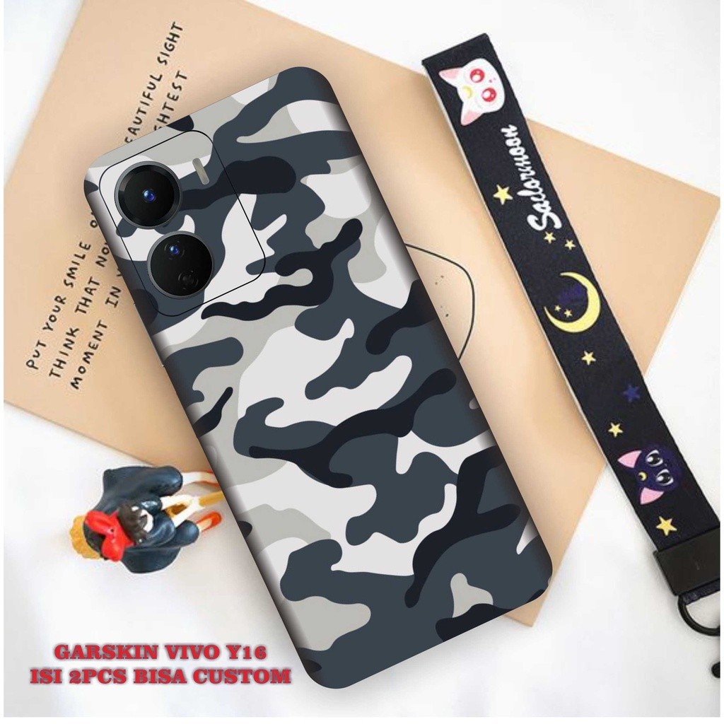 

Terlaris Vivo Y16 Garskin Stiker Custom Case Laminasi Tebal COD