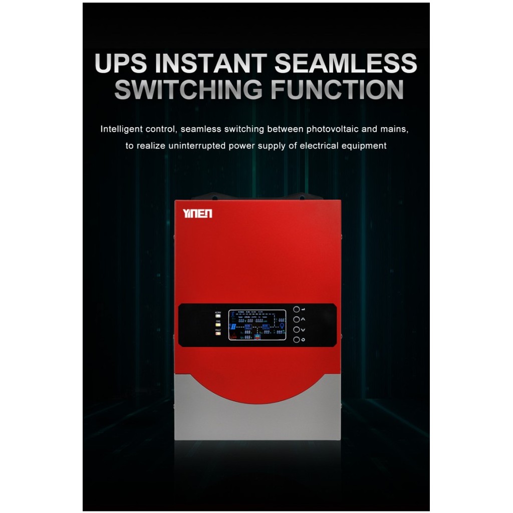 Hybrid Inverter Solar Panel Low Freq Plus MPPT Toroid 1000-5000 Watt