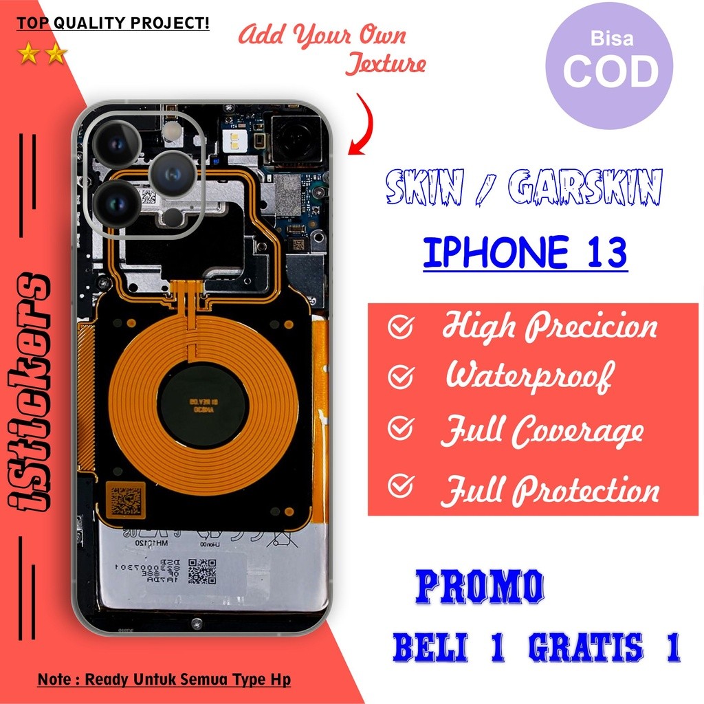 

Terlaris Lphone 11 12 13 14 Pro Max Mini Teardown Garskin Stiker Custom Case Laminasi Tebal COD