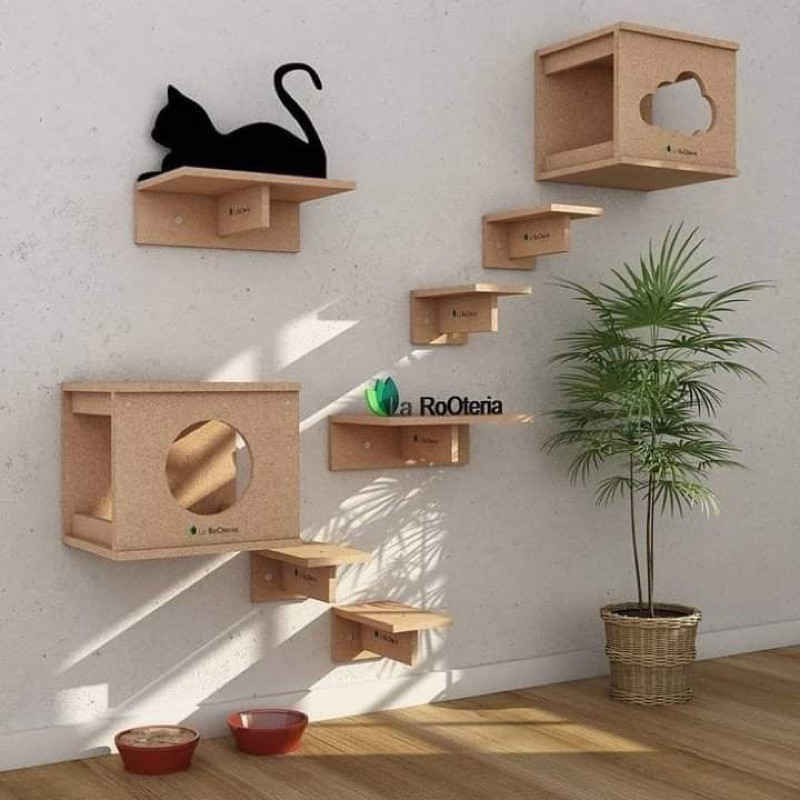 SATU PAKET WALL PLAYGROUND KUCING/CAT ROOM/CAT PLAYGROUND/CAT SCHRATCHER