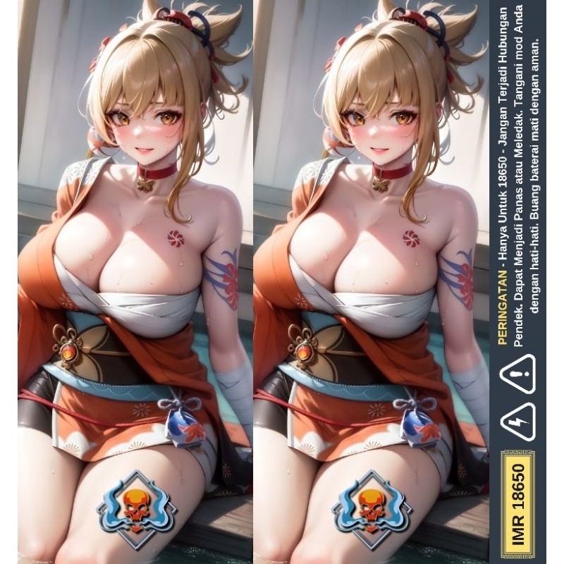 

Terlaris Promo Stiker Wrap Baterai 18650 Anime V2 Series Pelindung Dan Penghias Untuk Segala Merek Garskin Custom Case Laminasi Tebal COD