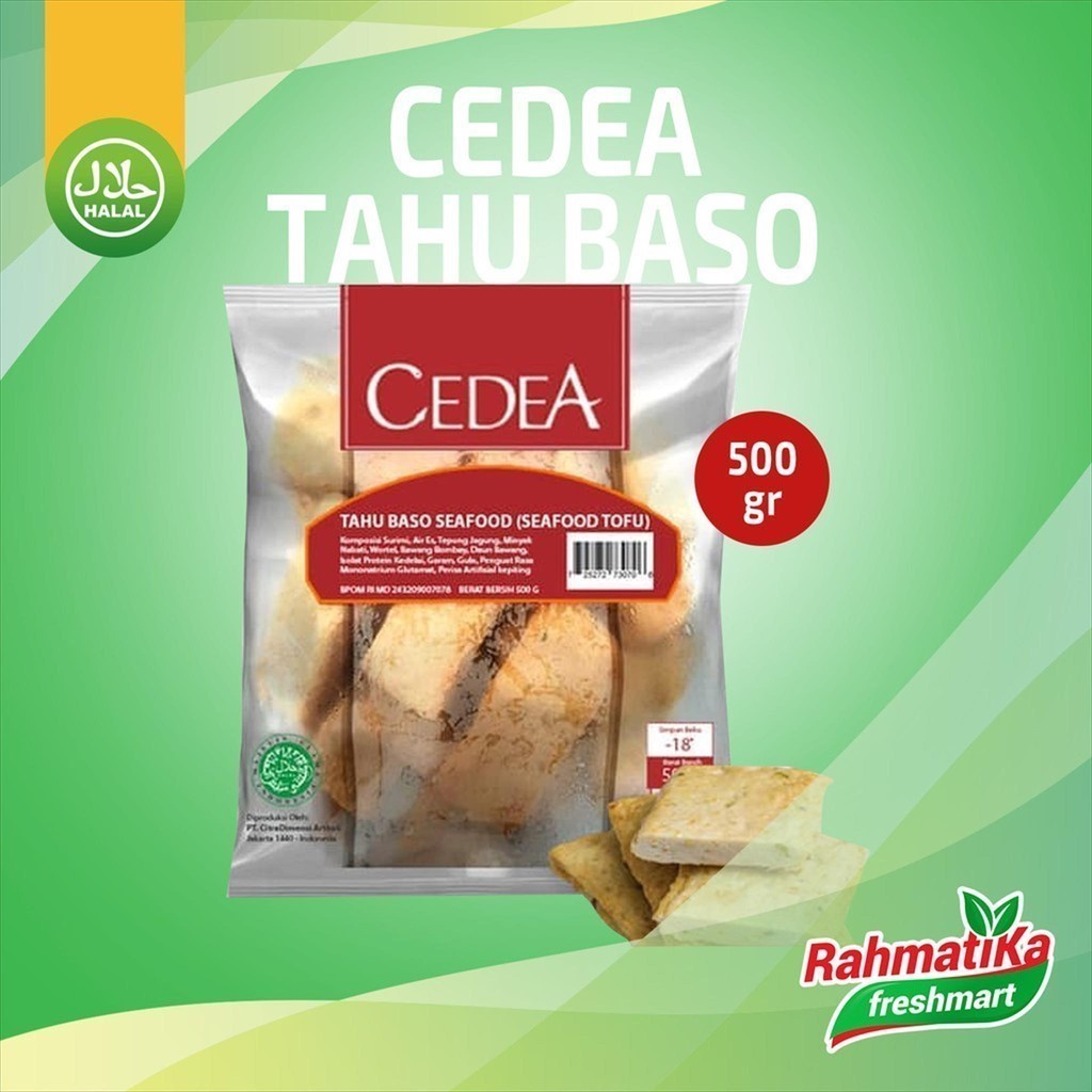 

Cedea Tahu Baso Seafood / Ikan Olahan Cedea 500 gram (Frozen Food)