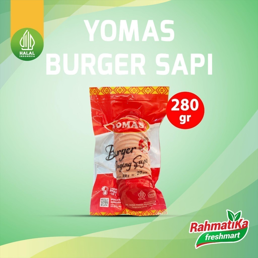 

Yomas Burger Sapi Mini Isi 20 Pcs / 280 gr