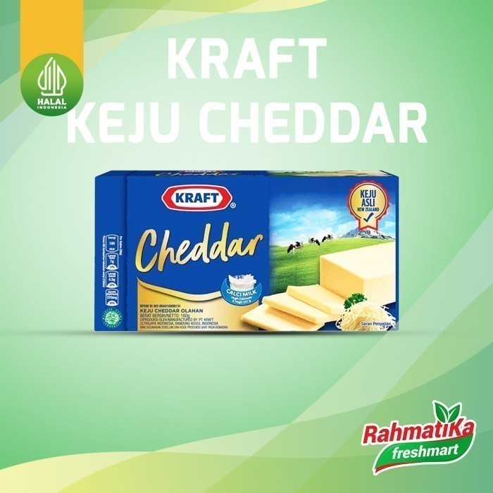 

Kraft Cheddar / Keju Chedar Olahan 165 gram