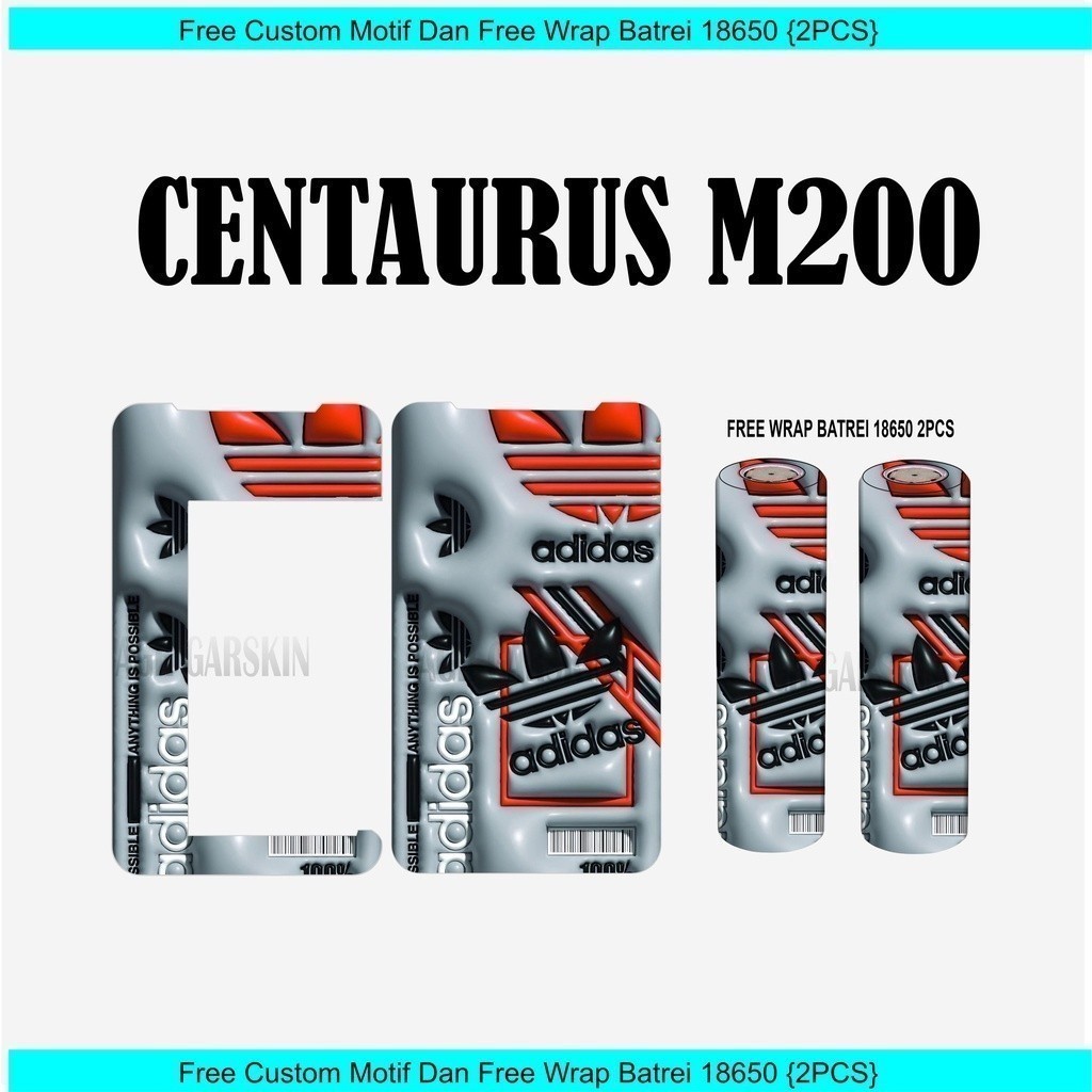 

Terlaris Inner Centaurus M200 Wrap 18650 Top Garskin Stiker Custom Case Laminasi Tebal COD