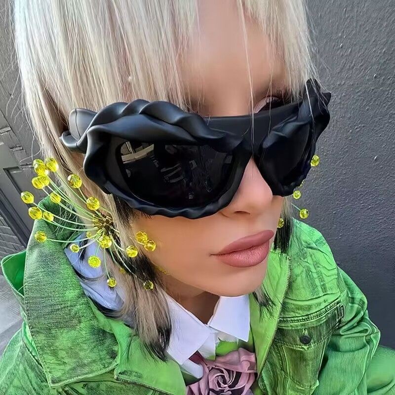 Cyberpunk Twisted Unique Style Avant-Garde Sunglasses