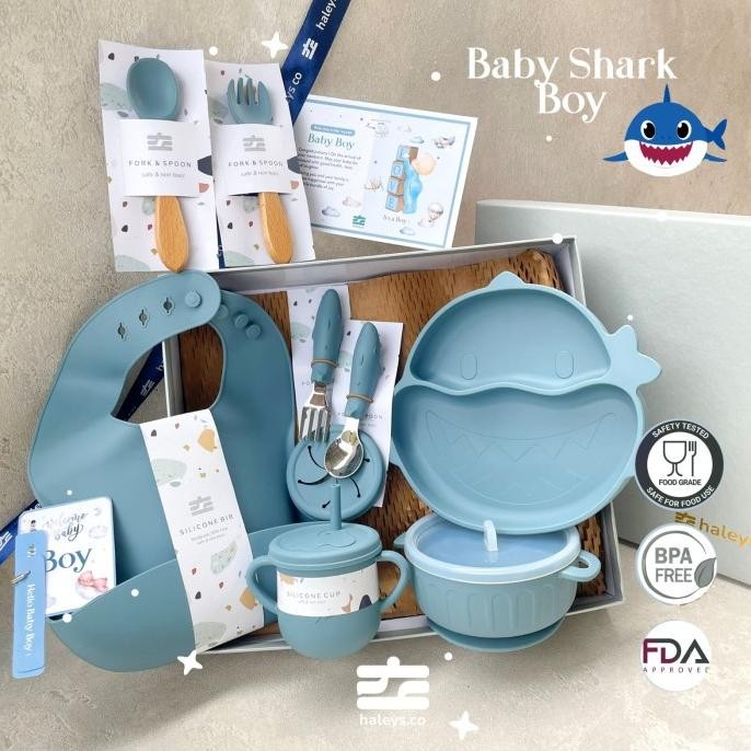 

Hampers Bayi Premium | Hampers Alat Makan Silicone Baby Feeding Set DVS