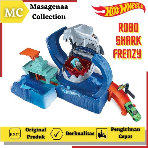 LINTASAN JALANAN ARENA HOT WHEELS HOTWHEELS HOTWHEEL TRACK HIU SHARK