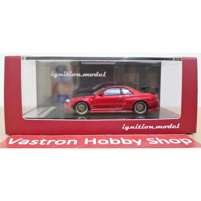 IGNITION MODEL 1/64 NISMO R34 GT-R Z-TUNE RED METALLIC NOT HOTWHEELS